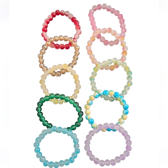 Handmade Jewelry - Glass Beaded Bracelets Set